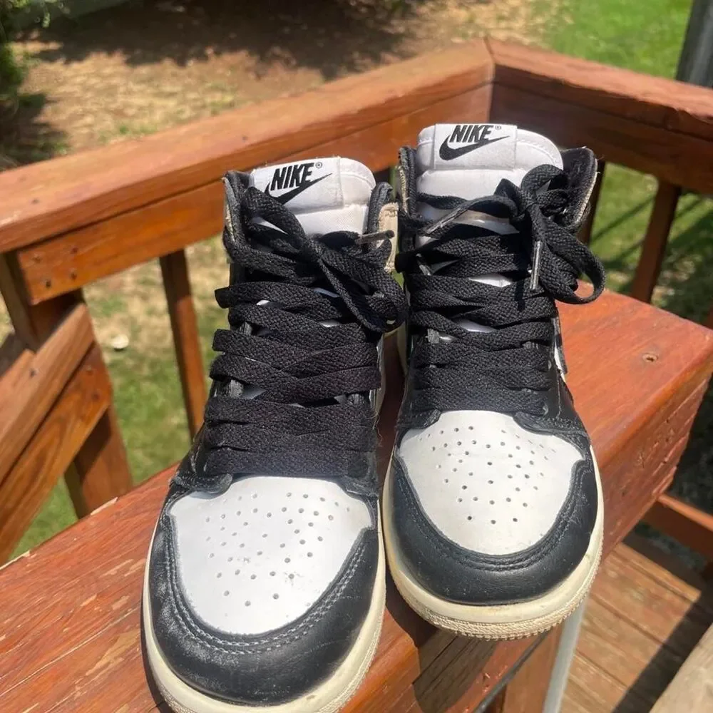 Jordan Youth 1.5  Retro High OG Latte Black and White Sneakers